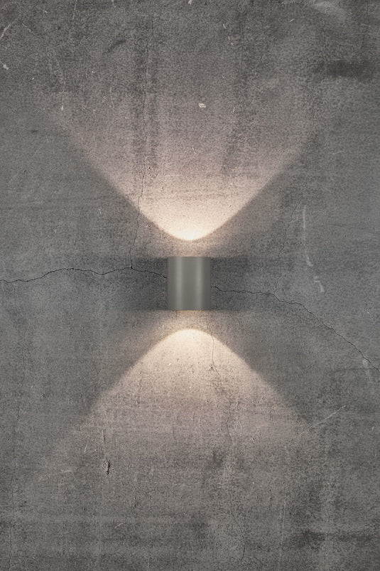 Aplique de Parede Exterior Cinzento Canto 2 NORDLUX