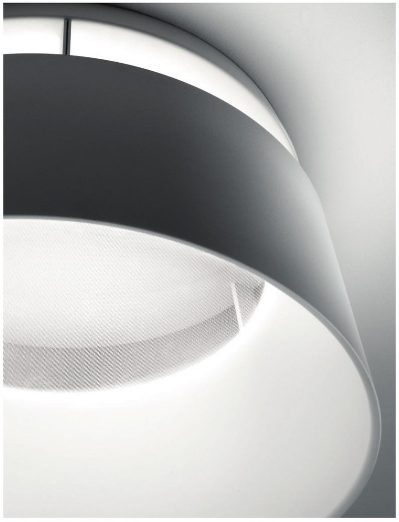 Bild in den Galerie-Viewer hochladenPlafon Oxygen Preto LED Ø560mm Stilnovo 8082 
