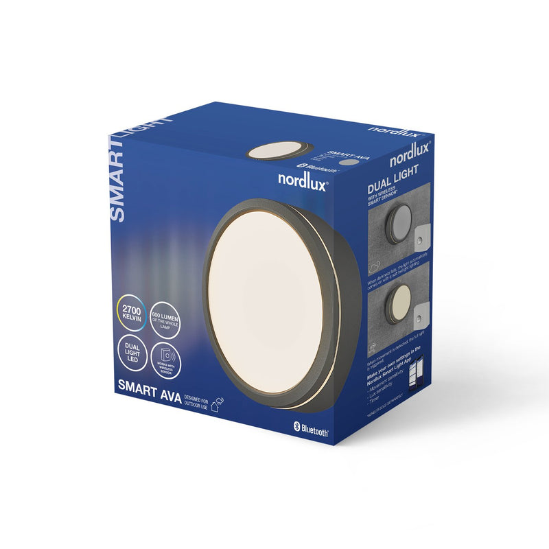 Carregue imagem no visualizador da galeriaCandeeiro Exterior LED com Bluetooth e Sensor Ava Smart NORDLUX

