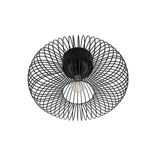 Candeeiro de Teto Minimalista Preto BERONI NORDLUX