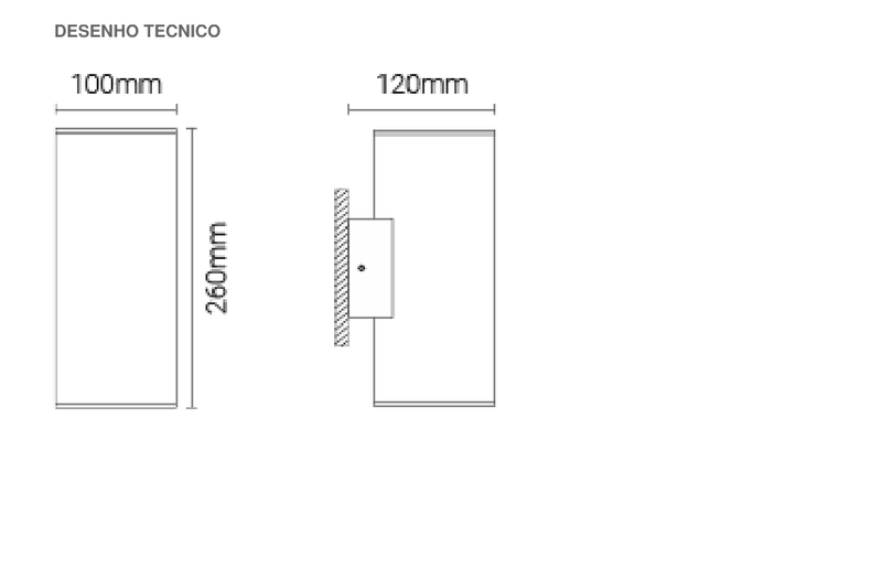 Cargue la imagen en el visor de la galería, Luminária Saliente de Parede para Exterior Tromilux
