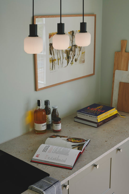 Candeeiro Suspenso Milford Mini 3-Rail Preto NORDLUX