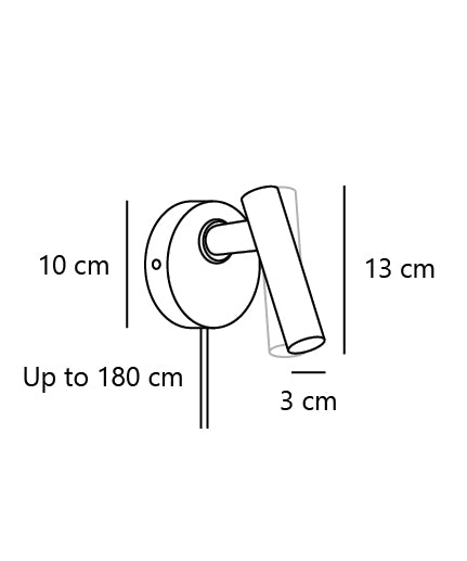 Carregue imagem no visualizador da galeriaAplique de Parede Minimalista com Cabeça Ajustável Makoto NORDLUX
