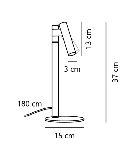 Carregue imagem no visualizador da galeriaCandeeiro de Mesa Minimalista em Cromo Satinado Makoto NORDLUX
