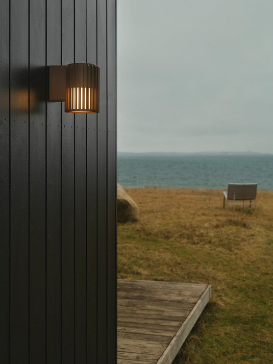 Aplique de Parede Exterior em Alumínio Seaside Brown ALUDRA NORDLUX