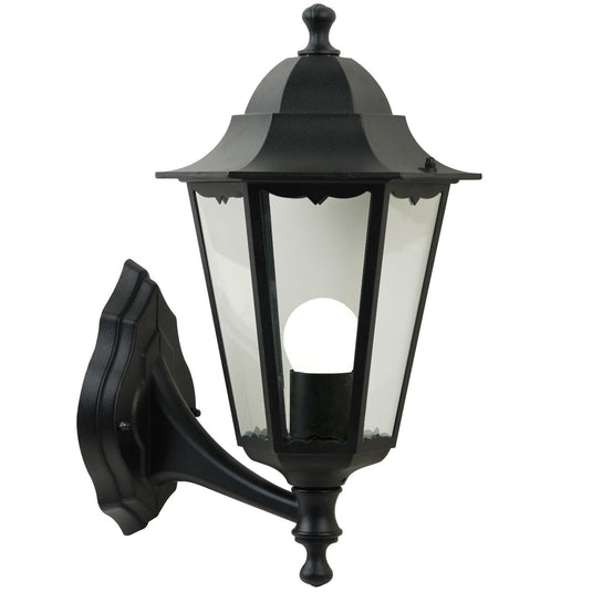 Upward Facing Outdoor Wall Light Black Cardiff NORDLUX