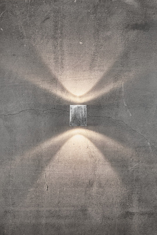 Aplique de Parede Exterior em Aço Galvanizado com LED Integrado Kubi 2 NORDLUX