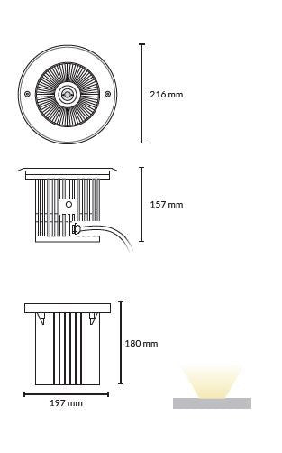 Carregue imagem no visualizador da galeriaProjector de chão exterior de encastrar IP67 Tromilux
