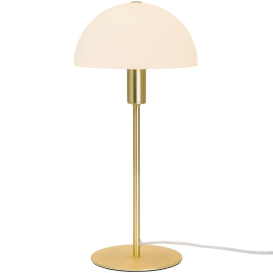 Candeeiro de Mesa em Latão com Abajur de Vidro Ellen 20 NORDLUX