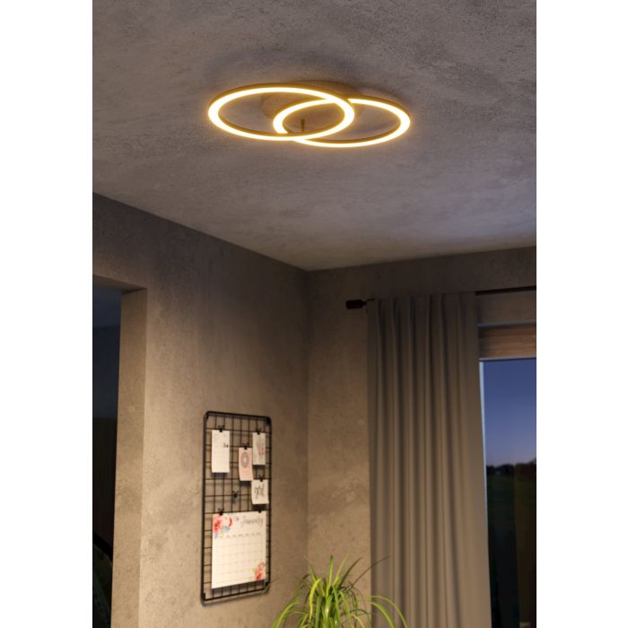 Carregue imagem no visualizador da galeriaCandeeiro de teto LED com controlo CCT LOMALTAS-Z EGLO
