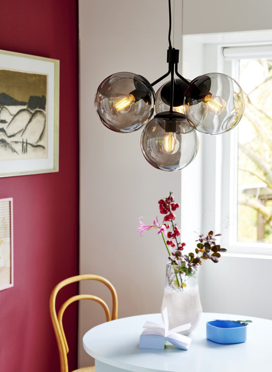 4-Spot Pendant Black IVONA NORDLUX