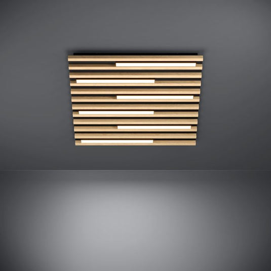 Candeeiro de Teto LED com Madeira Natural MARREIRA EGLO