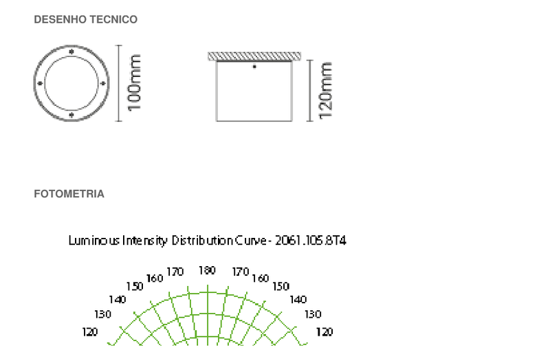Carregue imagem no visualizador da galeriaLuminária Saliente de Teto para Exterior em Aço Inox 316 Tromilux
