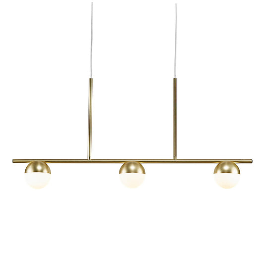 Candeeiro suspenso Contina 3-Spot em Latão NORDLUX