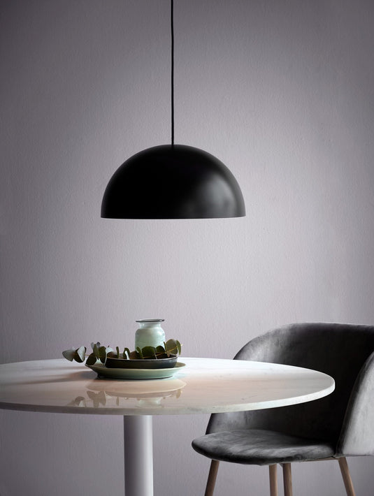Candeeiro de Teto Contemporâneo com Metal Preto ELLEN NORDLUX