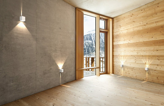 Aplique de Parede Exterior com Quatro Efeitos de Luz Canto Kubi 2 NORDLUX