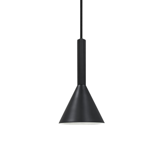 Candeeiro Suspenso com Dois Abat-jours Cónicos Preto Kelvis 2-Kit NORDLUX