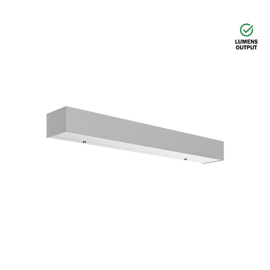 Luminária Saliente de Parede em Aço Inox Escovado e Alumínio Tromilux