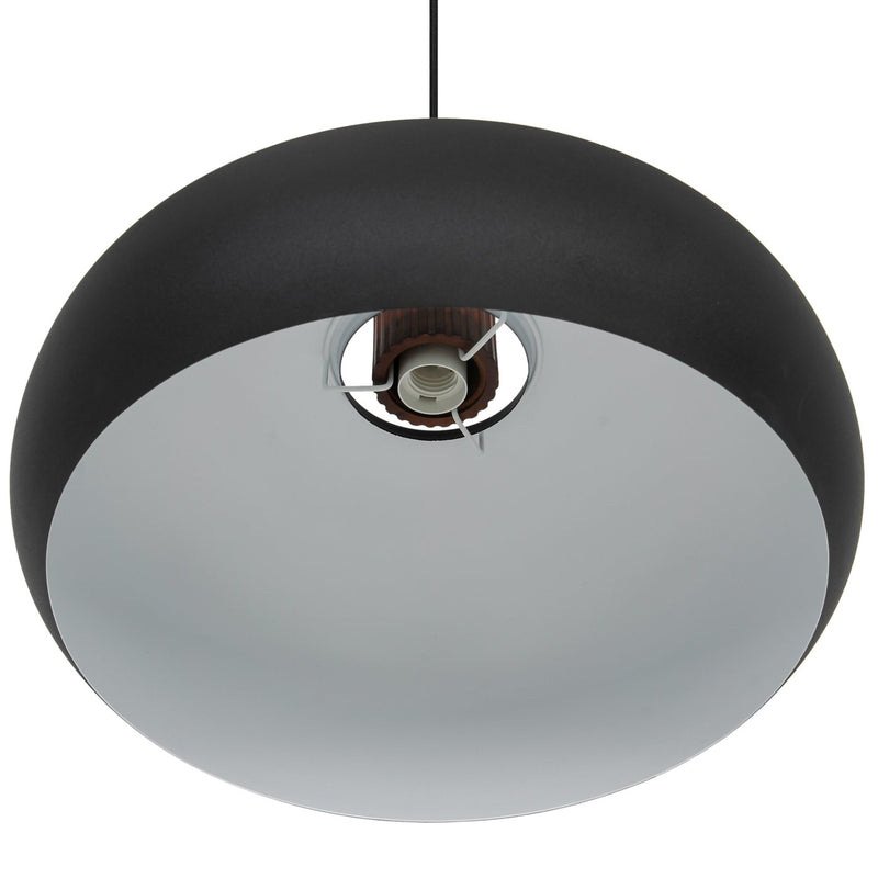 Carregue imagem no visualizador da galeriaCandeeiro Suspenso em Madeira e Metal Preto AURELIO NORDLUX

