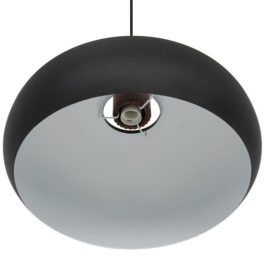 Candeeiro Suspenso em Madeira e Metal Preto AURELIO NORDLUX