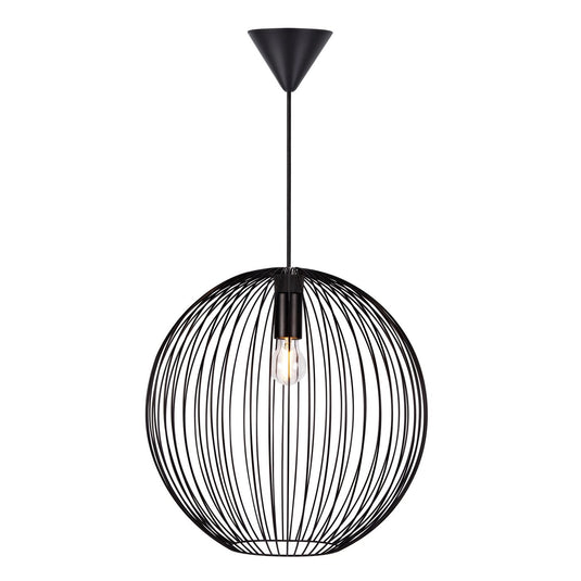 Candeeiro Suspenso Preto Minimalista Beroni NORDLUX