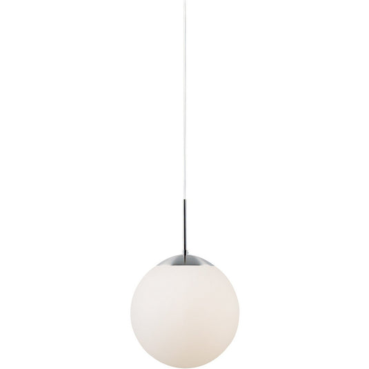 Candeeiro Suspenso Moderno com Vidro Opalino Branco CAFE NORDLUX