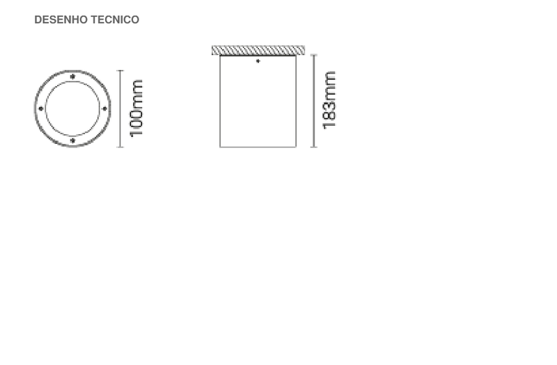 Carregue imagem no visualizador da galeriaLuminária Saliente de Teto para Exterior Tromilux
