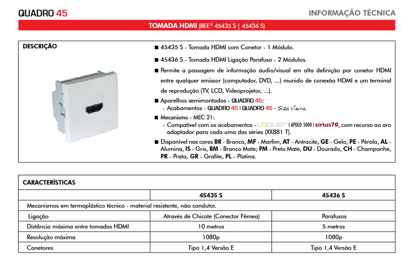 Carica immagine in Galleria Viewer, Tomada HDMI efapel
