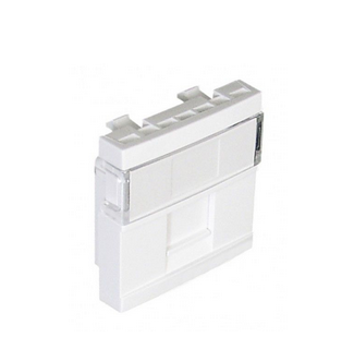 Carregue imagem no visualizador da galeriaMódulo 1 saída p/conetor RJ45 - 2 módulos em branco - 45976 SBM- Série Quadro 45
