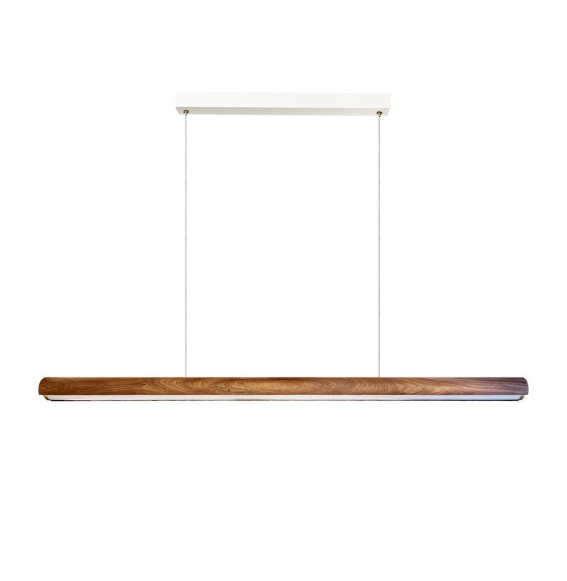 Carregue imagem no visualizador da galeriaCandeeiro Suspenso em Madeira Castanha e Latão AKENO NORDLUX
