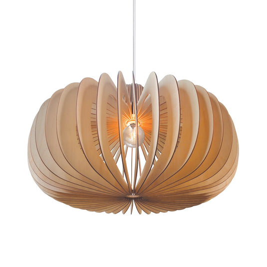 Pendente de Teto em Madeira Natural Hazo 65 NORDLUX