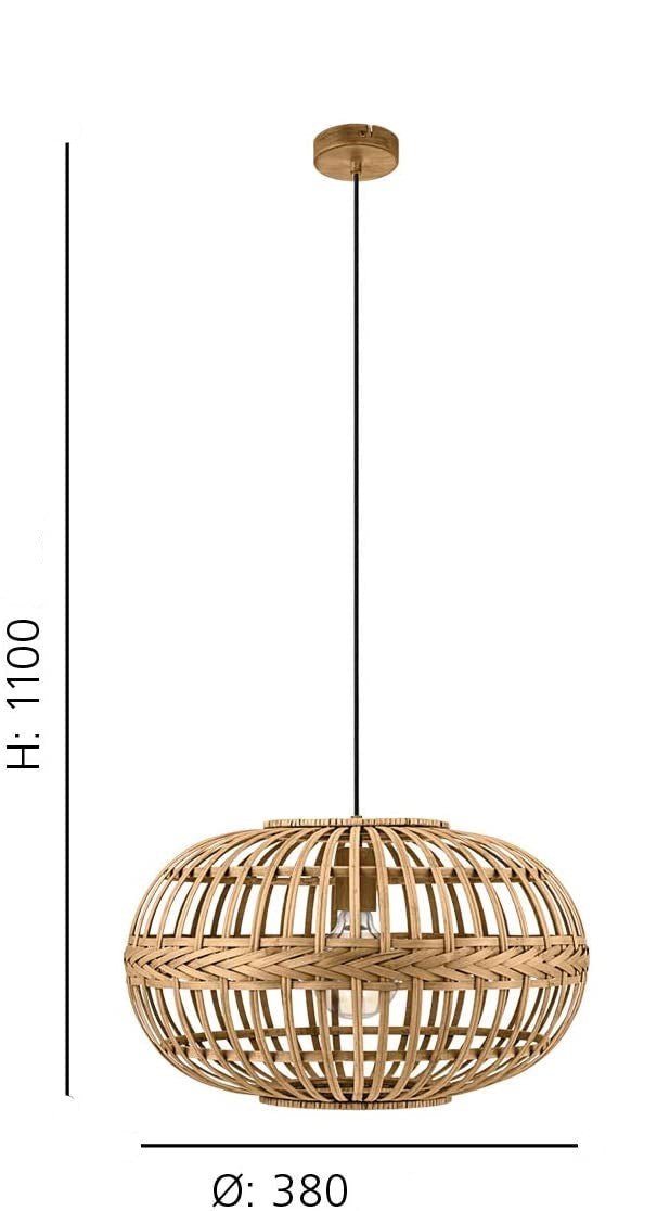 Carregue imagem no visualizador da galeriaCandeeiro de Tecto Suspenso Vintage AMSFIELD EGLO
