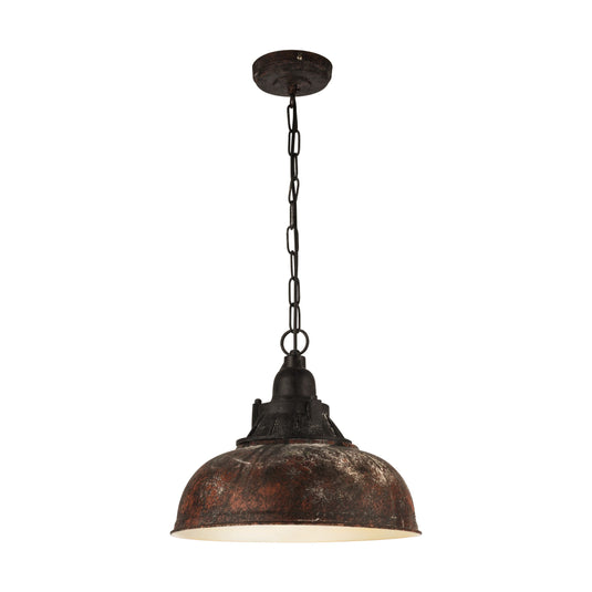 Candeeiro de teto suspenso Vintage Grantham 1 Ø 370mm castanho EGLO