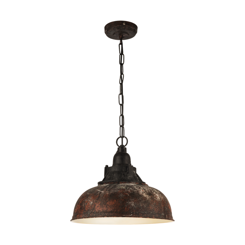Load image into Gallery viewer, Candeeiro de teto suspenso Vintage Grantham 1 Ø 370mm castanho EGLO
