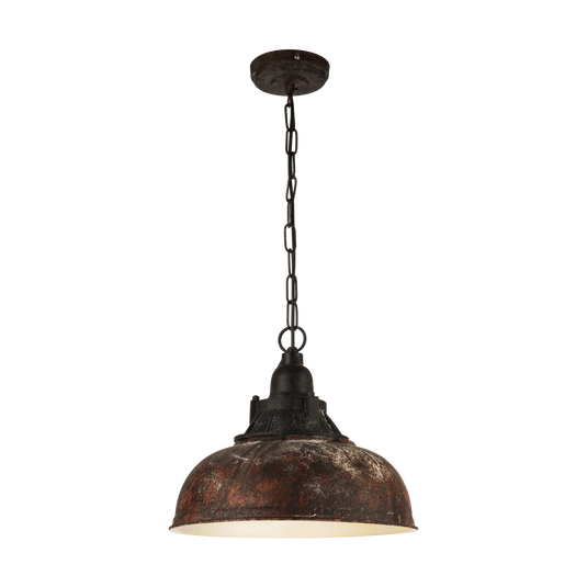 Candeeiro de teto suspenso Vintage Grantham 1 Ø 370mm castanho EGLO