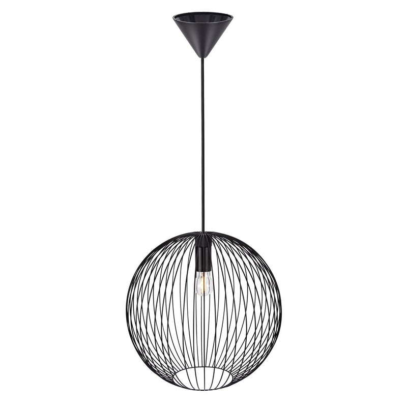 Carregue imagem no visualizador da galeriaCandeeiro Suspenso Preto BERONI NORDLUX
