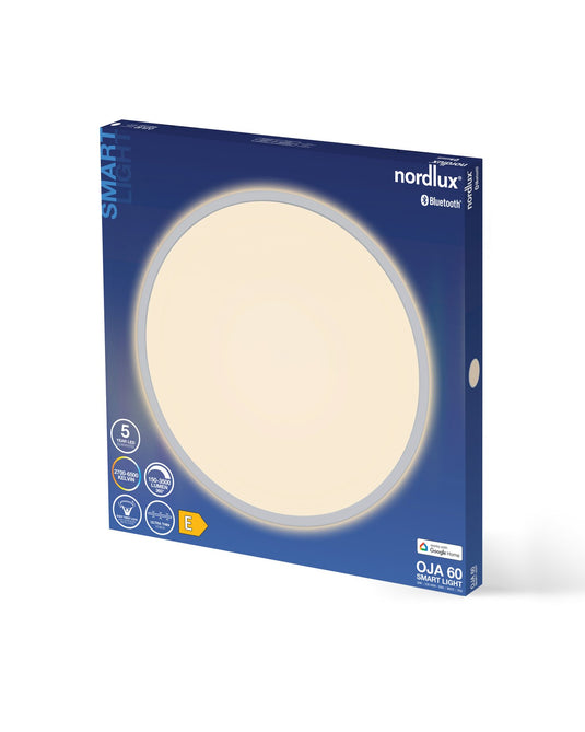 Candeeiro de Teto Ultra Fino Branco Oja Smart 60 NORDLUX