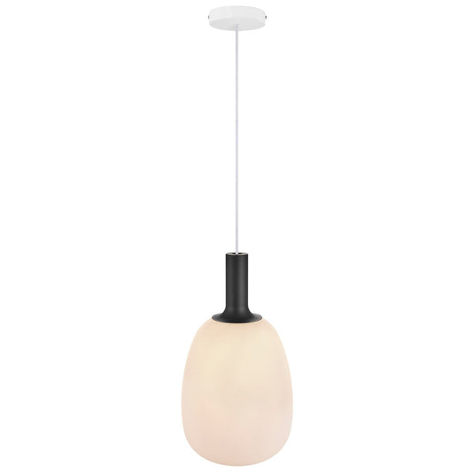 Candeeiro suspenso em vidro soprado branco ALTON NORDLUX