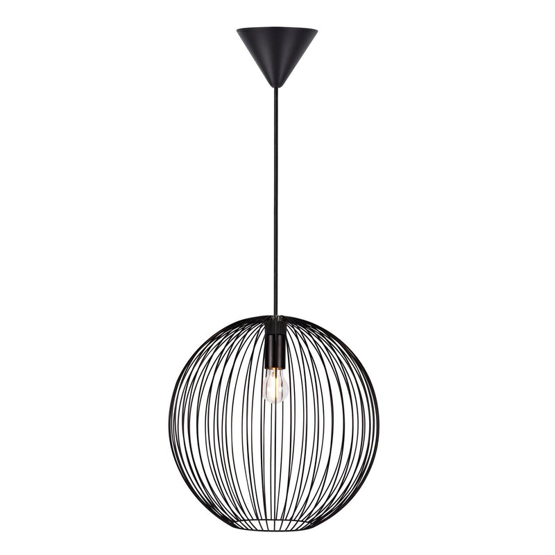 Carregue imagem no visualizador da galeriaCandeeiro Suspenso Preto BERONI NORDLUX
