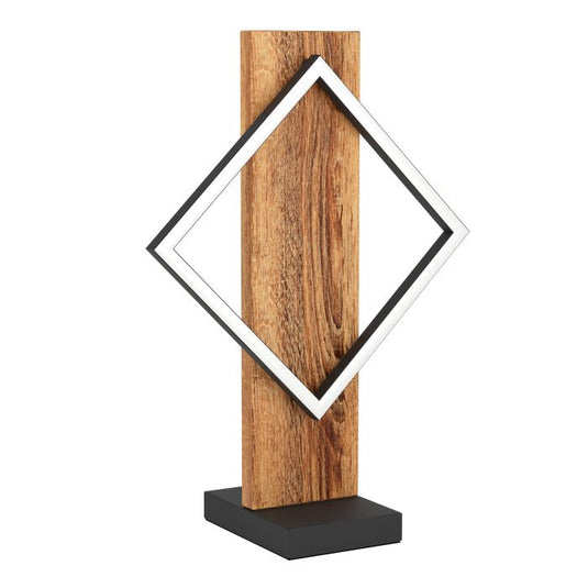 Candeeiro de Mesa com LED e Madeira Rústica BOYAL EGLO