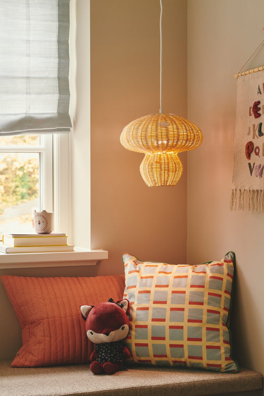 Candeeiro Suspenso Pequeno em Rattan Allie NORDLUX