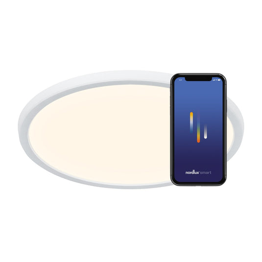 Candeeiro de Teto Ultra Fino Branco Oja Smart 60 NORDLUX