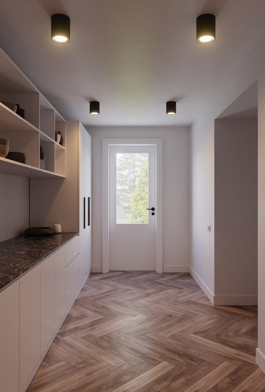 Candeeiro de Teto Longo Preto Landon Smart NORDLUX