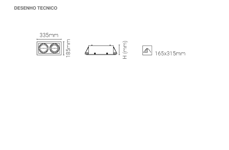 Carregue imagem no visualizador da galeriaLuminária de Encastrar com Aba de Remate e Luz Orientável Tromilux

