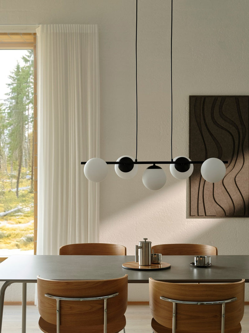 Load image into Gallery viewer, 5-spot Pendant Black Lilly NORDLUX
