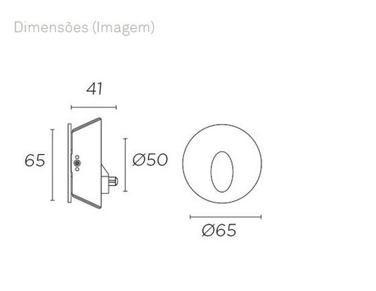 Projector de Parede de Encastrar Leds c4 Step 55-1573-14-00 branco 