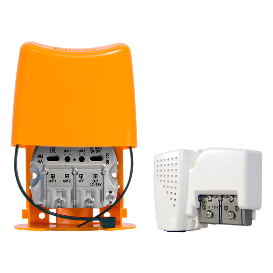 Kit de amplificador de mastro NanoKom e Fonte de alimentação PicoKom TELEVES 568002