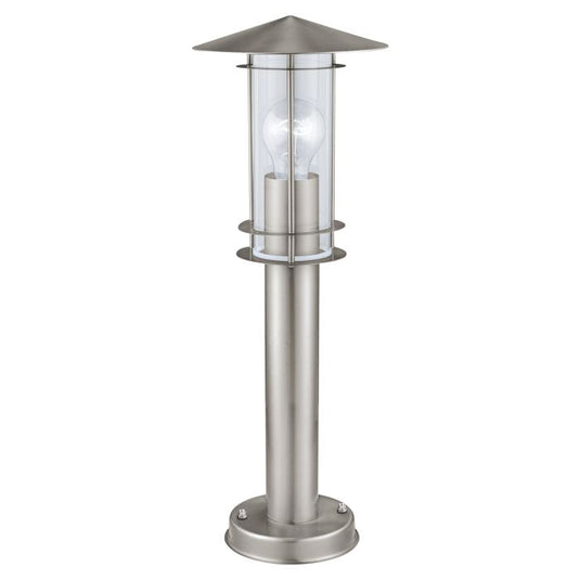 Luz de Caminho em Aço Inoxidável com Cilindro de Vidro LISIO EGLO