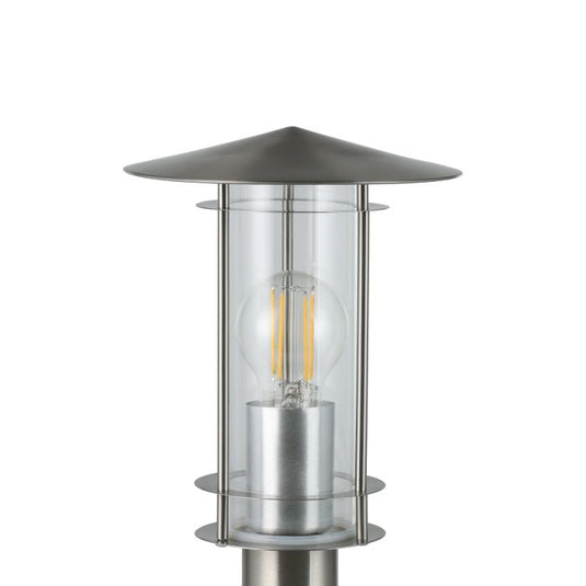 Luz de Caminho em Aço Inoxidável com Cilindro de Vidro LISIO EGLO