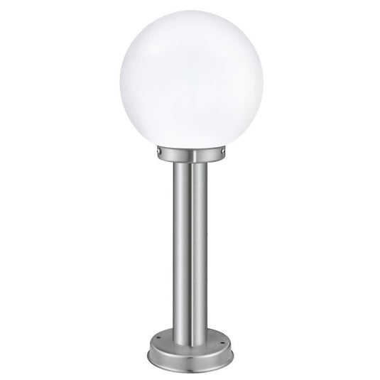 Candeeiro de Pé Exterior em Aço Inoxidável com Vidro Branco NISIA EGLO
